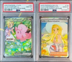 SEQUENTIAL PSA 10 LILLIE'S CLEFAIRY EX 184 LILLIE'S DETERMINATION 184 POKEMON - Image 1