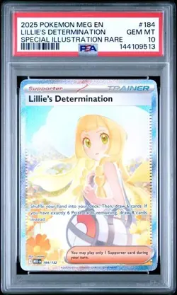 SEQUENTIAL PSA 10 LILLIE'S CLEFAIRY EX 184 LILLIE'S DETERMINATION 184 POKEMON - Image 4