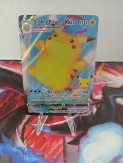 Surfing Pikachu VMAX 009/025 Celebrations Pokemon 2021 - Image 1