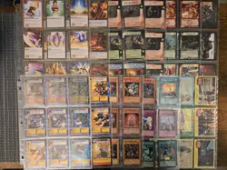 Mixed Vintage TCG Binder Page Lot Yugioh Digimon Star Wars Zatchbell Bionicle ++ - Image 1