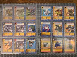 Mixed Vintage TCG Binder Page Lot Yugioh Digimon Star Wars Zatchbell Bionicle ++ - Image 2