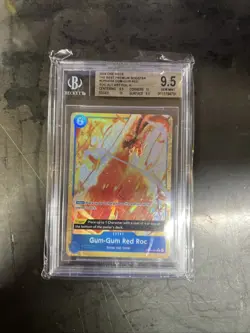 Gum-Gum Red Roc PRB01 Alternate Art OP04-056 One Piece BGS 9.5 - Image 1