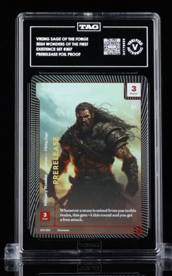 Wonders Of The First PRERELEASE FOIL PROOF - Viking Sage of the Forge Set 307 - Image 1