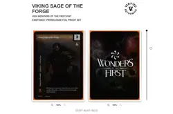 Wonders Of The First PRERELEASE FOIL PROOF - Viking Sage of the Forge Set 307 - Image 3