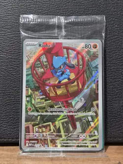 Pokemon Riolu 010 Illustration Rare Mega Evolutions Black Star Promo SEALED - Image 1
