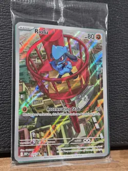 Pokemon Riolu 010 Illustration Rare Mega Evolutions Black Star Promo SEALED - Image 2