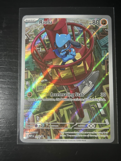 Riolu 010 Black Star Promo Mega Evolution ETB Pokemon Illustration Rare Holo - Image 1