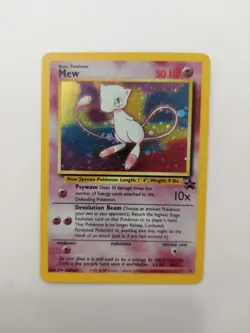 Pokemon Card Mew Holographic Black Star Promo #9 Card WOTC 1999-2000 Lp - Image 1