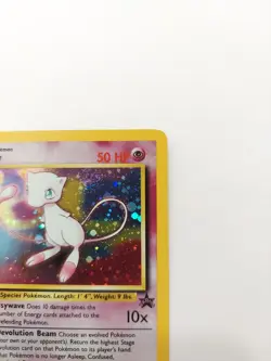 Pokemon Card Mew Holographic Black Star Promo #9 Card WOTC 1999-2000 Lp - Image 3