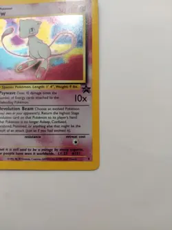 Pokemon Card Mew Holographic Black Star Promo #9 Card WOTC 1999-2000 Lp - Image 4