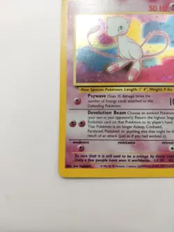 Pokemon Card Mew Holographic Black Star Promo #9 Card WOTC 1999-2000 Lp - Image 5