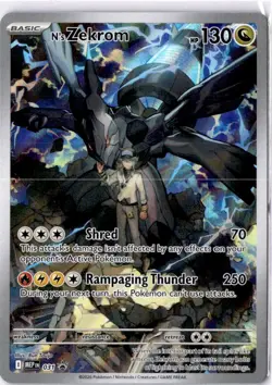 Pokemon N's Zekrom Full Art Promo Holo 037 130 HP 2016 Card - Image 1