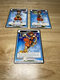 ( 3 ) KINGDOM HEARTS TCG Disney Cards SORA Level 1, 2 & 3 - 1/91U, 2/91U & 3/91U - Image 4