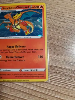 Pokemon TCG Special Delivery Charizard SWSH075 Holo Promo Card Sealed - Image 4
