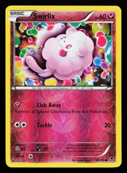 Swirlix 68/119 Reverse Holo Common Phantom Forces Pokemon Card - Image 1