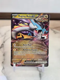 Pokem TCG Raging Bolt ex - 123/162 Prize Pack Series Cards NM - Image 1
