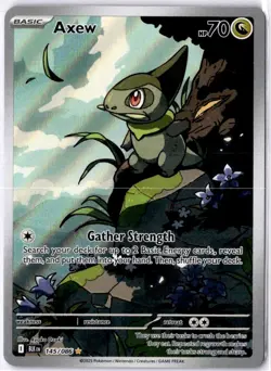 Axew 145/086 Pokemon Black Bolt Holo Card M/Nm Condition - Image 1