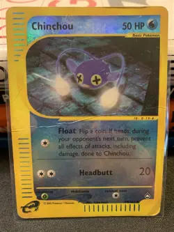 Pokemon Chinchou Aquapolis Card 70/147 Reverse Holo HP - Image 1