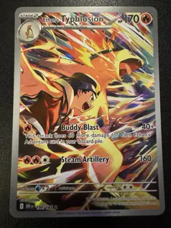 Ethan's Typhlosion Holo Illustration Rare Card 190/182 Sv10: Destined Rivals - Image 1