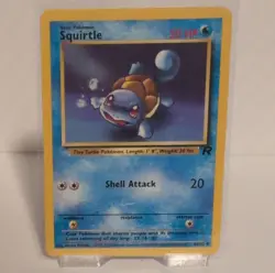 Wizards Squirtle Team Rocket Basic Illus. Atsuko Nishida Card 68/82 - Image 1