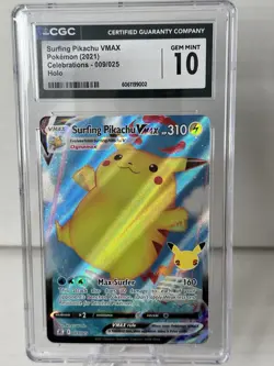 Pokemon Card Lot (5) TCG Surfing Pikachu Drowzee Rotom N’s Zorua Kirlia AGS CGC - Image 2