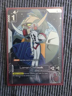 Gundam Card Game TCG GD04-097 R+ Loran Cehack ALT Art Bandai English - Image 1