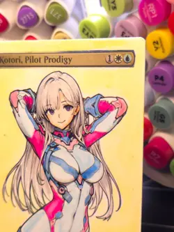 Kotori, Pilot Prodigy - MTG *Altered Hand Colored Original Art Anime - 10-25 - Image 5