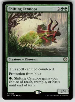 Shifting Ceratops Rare Commander: The Lost Caverns of Ixalan 258 MTG Near Mint - Image 1