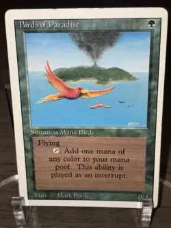 MTG Magic Birds of Paradise Revised LP (C) - Image 3