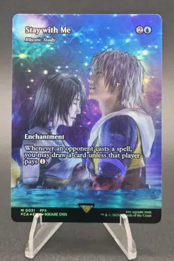 Final Fantasy: Through The Ages - Stay With Me - Rhystic Study (Showcase) FOIL - Image 1