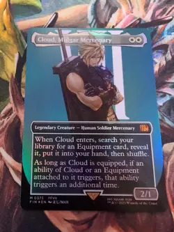 MTG - Cloud, Midgar Mercenary - Extended Art Foil - Final Fantasy - Image 3