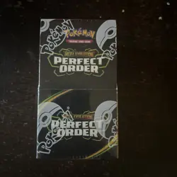 Pokemon Mega Evolution PERFECT ORDER Half Booster Box 18 Packs - Sealed and New - Image 1