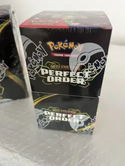 Pokemon TCG Mega Evolution Perfect Order Half Booster Box Sealed (18 Packs) - Image 1