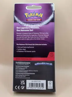 Pokemon TCG Knock Out Collection Suicune Art - Factory Sealed - 2 Booster Packs - Image 2