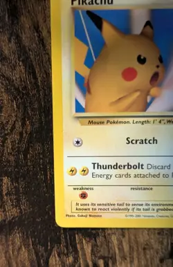 2001 Pokemon League 📸 Pikachu Snap WOTC Black Star Promo #26 ⚡ Pikachu Promo 🍎 - Image 5