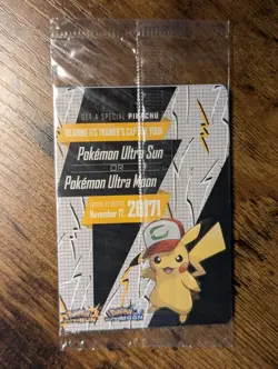 Pokemon 2017 🎒 Ash's Pikachu I Choose You Movie Promo SM108 ⚡ Sealed Promo ✨ - Image 3