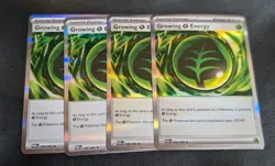 4x Growing Grass Energy 086/088 - ME03: Perfect Order (ME03) Pokemon Playset x4 - Image 1