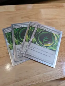 4x Growing Grass Energy 086/088 - ME03: Perfect Order (ME03) Pokemon Playset x4 - Image 3