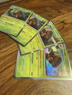Pokemon TCG Destined Rivals Crustle Holo Rare 012/182 x4 Playset - Image 2