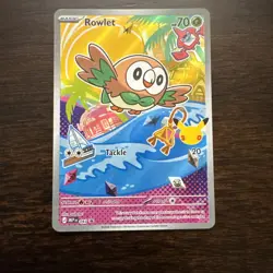 Rowlet Pokemon Mega Evolution Promos BSP 043 First Partners Full Art Holo NM - Image 1