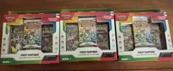 Pokemon First Partner Series 1 Box 2021 English Promo Booster Lot of 3 - Image 1