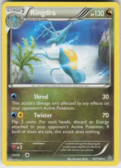 KINGDRA 107/160 PRIMAL CLASH POKEMON RARE LP - Image 1