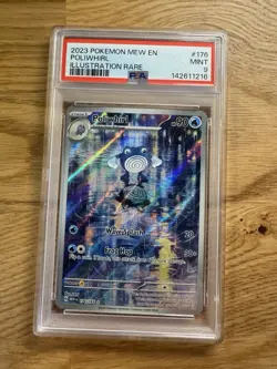 Pokemon Poliwhirl 176/165 Scarlet & Violet 151 Illustration Rare Holo PSA 9🔥 - Image 1