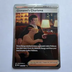Pokemon Giovanni's Charisma Special Illustration Rare 204/165 SV151 Holo - Image 1