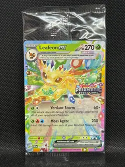 Leafeon ex 006/131 Pokemon Prismatic Evolutions Stamp Promo Sealed NM Near Mint - Image 1