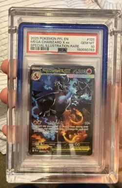 Pokemon 2025 Mega Charizard X ex 125/094 SIR Phantasmal Flames GEM MINT PSA 10 - Image 1