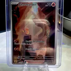 2023 Pokemon Charmander 168/165 Scarlet & Violet 151 Art Rare Full Art Holo - Image 1