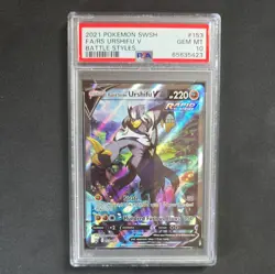 2021 Pokemon SWSH Battle Styles Rapid Strike Urshifu v Full Art #153/163 PSA 10 - Image 1