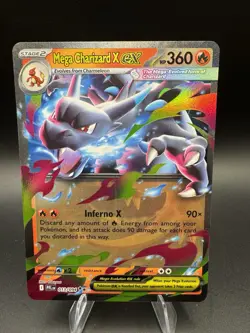 Pokemon TCG Mega Charizard X Ex 13/094 PFL: Phantasmal Flames Pack Fresh - NM - Image 1