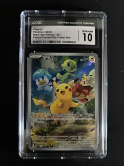 2023 Pokemon SV Black Star Promos - SVP EN Pikachu #027 CGC 10 - Image 1
